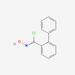 molecular formula C13H10ClNO B13697886 N-Hydroxybiphenyl-2-carbimidoyl Chloride 