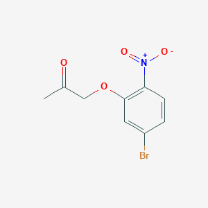 molecular formula C9H8BrNO4 B13697887 1-(5-Bromo-2-nitrophenoxy)propan-2-one 