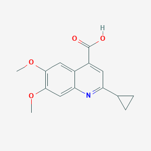 2-Cyclopropyl-6,7-dimethoxyquinoline-4-carboxylic Acid