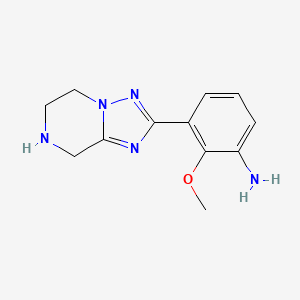 2-Methoxy-3-(5,6,7,8-tetrahydro-[1,2,4]triazolo[1,5-a]pyrazin-2-yl)aniline