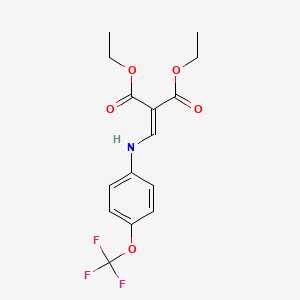 molecular formula C15H16F3NO5 B13697961 Diethyl 2-[[[4-(Trifluoromethoxy)phenyl]amino]methylene]malonate 