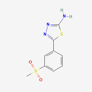 5-[3-(Methylsulfonyl)phenyl]-1,3,4-thiadiazol-2-amine