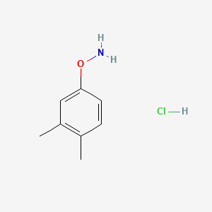 molecular formula C8H12ClNO B13697985 O-(3,4-Dimethylphenyl)hydroxylamine Hydrochloride 