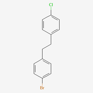 molecular formula C14H12BrCl B13698003 1-Bromo-4-(4-chlorophenethyl)benzene 