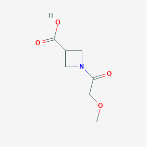 molecular formula C7H11NO4 B1369801 1-(2-Methoxyacetyl)azetidine-3-carboxylic acid 
