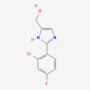 2-(2-Bromo-4-fluorophenyl)imidazole-5-methanol