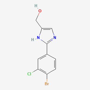 2-(4-Bromo-3-chlorophenyl)imidazole-5-methanol