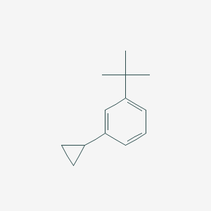 molecular formula C13H18 B13698023 1-(tert-Butyl)-3-cyclopropylbenzene 