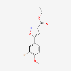 Ethyl 5-(3-Bromo-4-methoxyphenyl)isoxazole-3-carboxylate