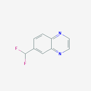 molecular formula C9H6F2N2 B13698073 6-(Difluoromethyl)quinoxaline 