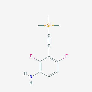 2,4-Difluoro-3-[(trimethylsilyl)ethynyl]aniline