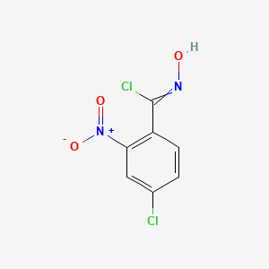 molecular formula C7H4Cl2N2O3 B13698138 4-Chloro-N-hydroxy-2-nitrobenzimidoyl Chloride 