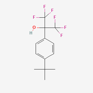 molecular formula C13H14F6O B13698173 2-(4-Tert-butylphenyl)-1,1,1,3,3,3-hexafluoropropan-2-ol CAS No. 22796-15-2