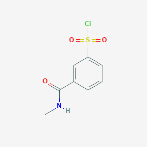 molecular formula C8H8ClNO3S B1369821 3-(Methylcarbamoyl)benzenesulfonyl chloride CAS No. 1016715-95-9