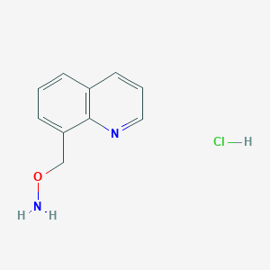 molecular formula C10H11ClN2O B13698237 O-(8-Quinolylmethyl)hydroxylamine Hydrochloride 