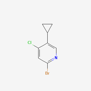 2-Bromo-4-chloro-5-cyclopropylpyridine