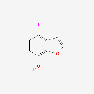 molecular formula C8H5IO2 B13698253 4-Iodobenzofuran-7-ol 