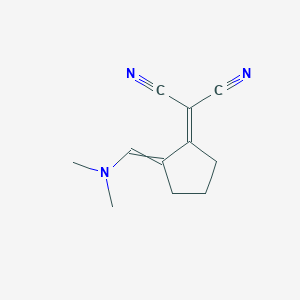 {2-[(Dimethylamino)methylidene]cyclopentylidene}propanedinitrile