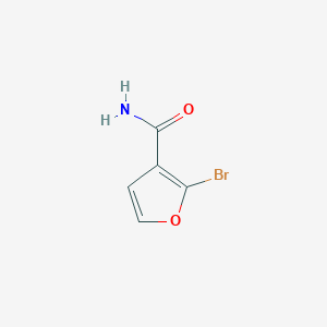 molecular formula C5H4BrNO2 B13698279 2-Bromofuran-3-carboxamide 