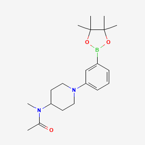 N-Methyl-N-(1-(3-(4,4,5,5-tetramethyl-1,3,2-dioxaborolan-2-yl)phenyl)piperidin-4-yl)acetamide