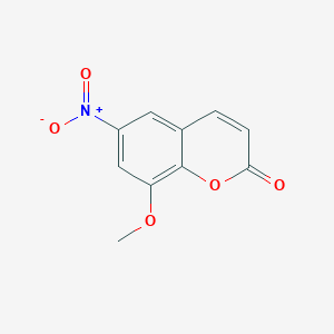 molecular formula C10H7NO5 B13698301 8-Methoxy-6-nitro-2H-chromen-2-one 