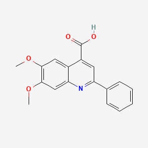 6,7-Dimethoxy-2-phenylquinoline-4-carboxylic acid