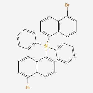 molecular formula C32H22Br2Si B13698342 Bis(5-bromo-1-naphthyl)diphenylsilane 