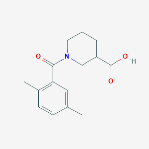 molecular formula C15H19NO3 B1369838 1-(2,5-Dimethylbenzoyl)piperidine-3-carboxylic acid 