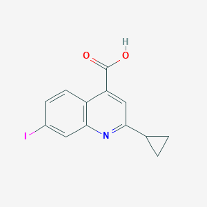 2-Cyclopropyl-7-iodoquinoline-4-carboxylic Acid