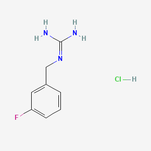 molecular formula C8H11ClFN3 B13698429 1-(3-Fluorobenzyl)guanidine Hydrochloride 