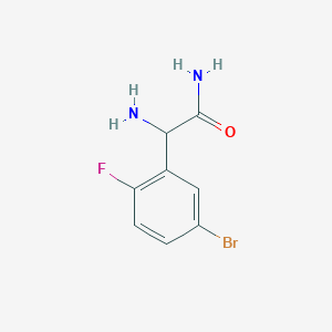 2-Amino-2-(5-bromo-2-fluorophenyl)acetamide