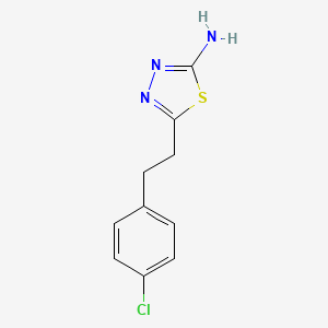 2-Amino-5-(4-chlorophenethyl)-1,3,4-thiadiazole