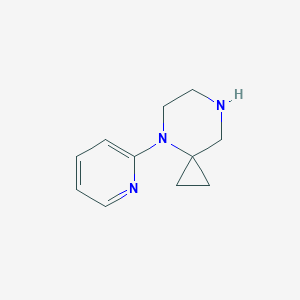 molecular formula C11H15N3 B13698506 4-(2-Pyridyl)-4,7-diazaspiro[2.5]octane 