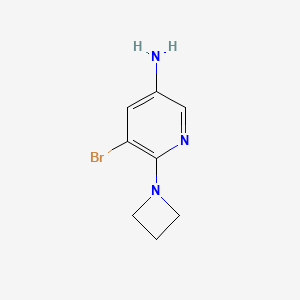 3-Amino-6-(1-azetidinyl)-5-bromopyridine