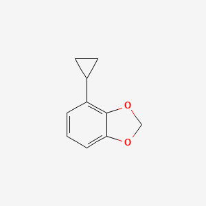 molecular formula C10H10O2 B13698520 4-Cyclopropylbenzo[d][1,3]dioxole 