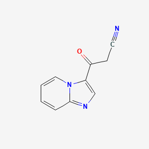 molecular formula C10H7N3O B13698525 3-(3-Imidazo[1,2-a]pyridyl)-3-oxopropanenitrile 