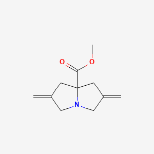 Methyl 2,6-Dimethylenehexahydro-1H-pyrrolizine-7a-carboxylate