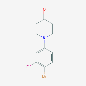 1-(4-Bromo-3-fluorophenyl)-4-piperidinone