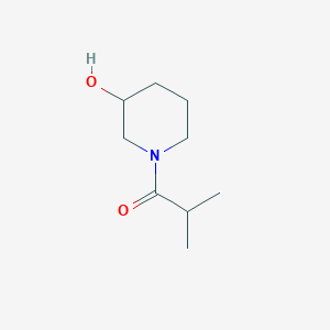 molecular formula C9H17NO2 B1369858 1-(3-Hydroxypiperidin-1-yl)-2-methylpropan-1-one 