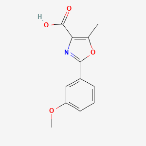 molecular formula C12H11NO4 B13698583 2-(3-Methoxyphenyl)-5-methyloxazole-4-carboxylic Acid 