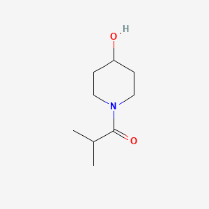 molecular formula C9H17NO2 B1369859 1-(4-Hydroxypiperidin-1-yl)-2-methylpropan-1-one 