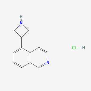 molecular formula C12H13ClN2 B13698591 5-(3-Azetidinyl)isoquinoline Hydrochloride 