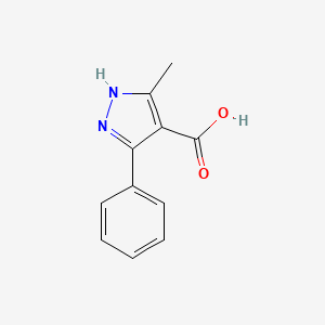 molecular formula C11H10N2O2 B1369862 5-甲基-3-苯基-1H-吡唑-4-羧酸 CAS No. 54952-71-5