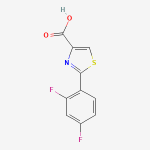 molecular formula C10H5F2NO2S B1369863 2-(2,4-二氟苯基)噻唑-4-羧酸 CAS No. 262589-15-1