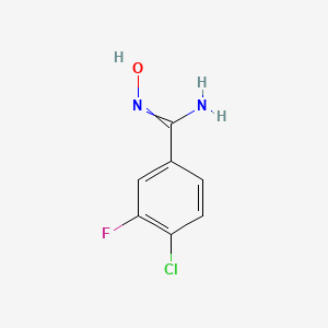 4-chloro-3-fluoro-N'-hydroxybenzenecarboximidamide