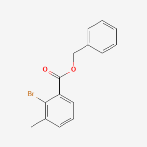 molecular formula C15H13BrO2 B1369867 Benzyl 2-bromo-3-methylbenzoate 