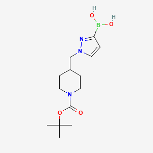 1-[(1-Boc-4-piperidyl)methyl]pyrazole-3-boronic Acid