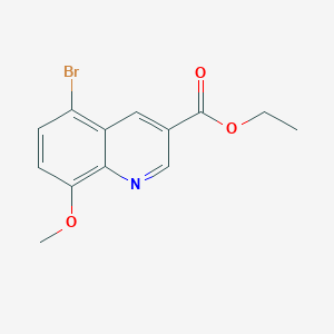 molecular formula C13H12BrNO3 B13698715 Ethyl 5-Bromo-8-methoxyquinoline-3-carboxylate 