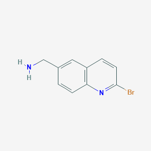 molecular formula C10H9BrN2 B13698724 (2-Bromo-6-quinolyl)methanamine 