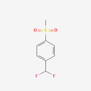 molecular formula C8H8F2O2S B13698725 1-(Difluoromethyl)-4-(methylsulfonyl)benzene 